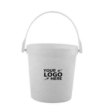 32oz Plastic White Pail with Handle